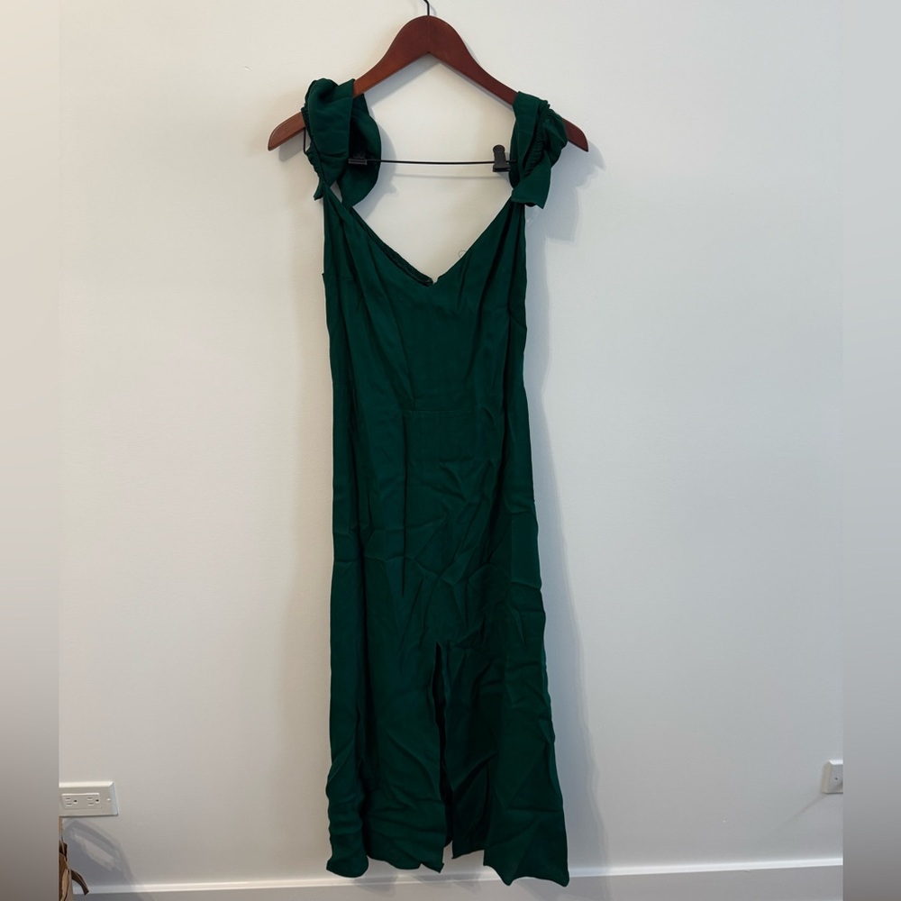 Reformation Size 8 Green Baxley Dress